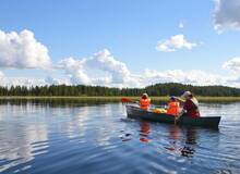 Kanoën in de omgeving van Rovaniemi kano activiteit Rovaniemi