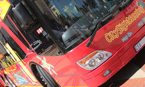 Hop on-Hop off bus van dichtbij Reykjavik Hop On-Hop Off